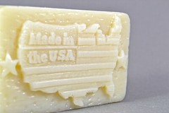 USA FLAG MAP SILICONE MOLD for soap making and other crafts US
