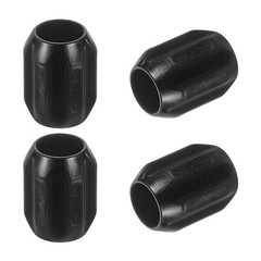 4Pcs Stainless Steel Column Spacer Beads 6mm Hole, Black