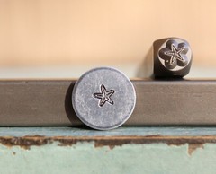 SUPPLY GUY 4mm Starfish Metal Punch Design Stamp SGCH-493