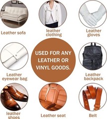 Advanced Leather Repair Kit Filler Vinyl DIY Car Seat Patch Sofa Rip Holes Black