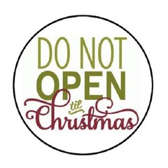48 Do Not Open Til Christmas !!! ENVELOPE SEALS LABELS STICKERS 1.2″ ROUND