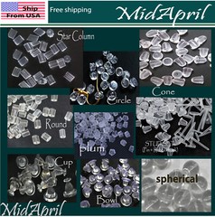 Earring Back Stopper Silicone Rubber US SELLER