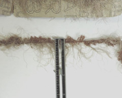 Vintage Furry Taupe Brown Fringe Cloths/Pillows/Upholstery 34 Yards x 1.75″ Wide