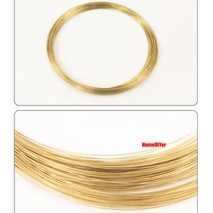Brass Wires H62 Copper Wire Meatal Round Solid Bare DIY Craft Diameter 0.3mm-5mm