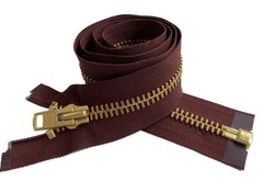 YKK #10 15″ – 25″ Brass Metal Extra Heavy- Duty Separating Jacket Zippers