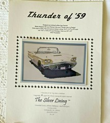 Thunder of ’59, The Silver Lining, Mike R Saastad, Vintage Cross Stitch Pattern