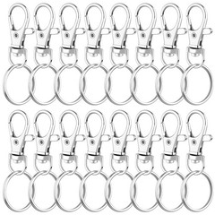 Keychain Rings for Crafts 50 Sets Keychain Hardware for DIY Projects