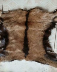 1 Piece Real Skin Fur Pelt Rugs Goat Hide Tanned Leather Soft Clothing 40-60cm