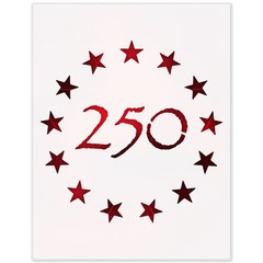 USA 250 Anniversary Stencil – American Flag, 4th of July, Betsy Ross 1776