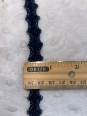 Lot 5 yards Navy Blue chenille Stretch gimp sewing upholstery Trim 3/4″ wide