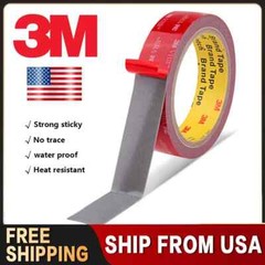**36 Feet**Genuine*** 3M VHB #5952 1″ inch x 36 Feet Double-sided Acrylic Tape