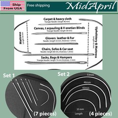 Curved Mattress Needles Hand Sewing Needle for Household Upholstery