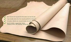 ELW Natural Veg Tan Tooling Cowhide Leather Pre-Cut Piece 12″x12″ 8/9 oz (3.6mm)