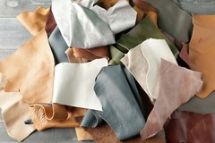 Premium Italian Cowhide Leather Scraps upholstery -4″ x10″ M &Larger Size pieces