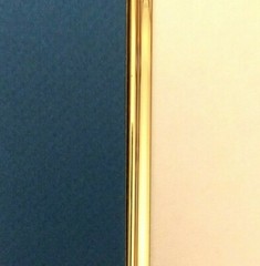 Custom cut 1/4″ (show) Mylar Gold Fillet Self-adhesive for Mat, Picture Frame