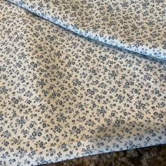Cranston Print Works Co Fabric Small Blue floral cottagecore 2 3/4 approx yds