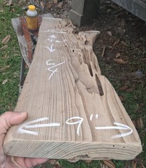 1 1/2″ THICK Louisiana Pecky Sinker Cypress Craft Wood Plank Shelf Returns OK!