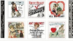 All My Heart 24in x 43in Valentine Ads Patch Panel by Riley Blake Fabrics