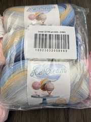 Lot of 6 baby yarns- Lionbrand and yarn bee