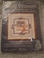 Needle Treasures Borderlines Counted Cross Stitch Kit Pansy Watering Can #03057