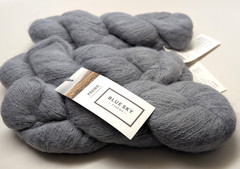 3 Hanks Matched Blue Sky Fibers 53% Suri / 47% Huacaya Alpacas 50gm 1102 Heron