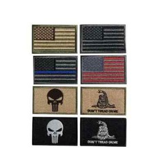 USA Flag Patch 3”X 2” Hook & Loop Military Tactical Patriotic For Hat Bag Vest