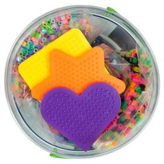 Kids Activity Bucket Fused Bead Craft Kit 8500 Pcs Multi Pegboards 6 Years & Up