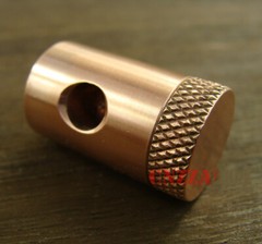 2pk Heavy duty Copper Lanyard stopper Toggle Bead Paracord beads Knife LB171B