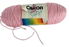 Caron Yarn Simply Soft Medium Gauge Soft Pink 100% Acrylic Knitting Crochet