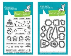 New! Lawn Fawn CAR CRITTERS Clear Stamp and Die Set LF2423 & LF2424