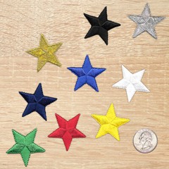 Star Patches (10 Pack) Star Embroidered Iron On Patch Applique – 1.5″