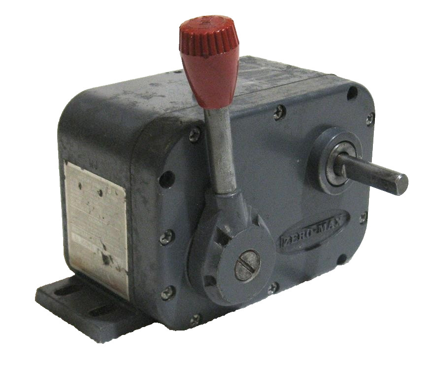 Zero-Max E1 CCW Adjustable Speed Reducer Speed Drive Torque 12 inch lbs