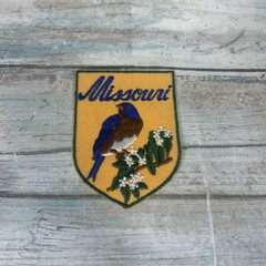 Vintage Voyager Missouri Sew Iron On Patch Jacket Souvenir Bird