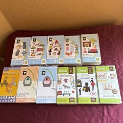 Cricut Cartridge Lot of 11 Disney Pooh Font Robotz Animal Kingdom All Sports