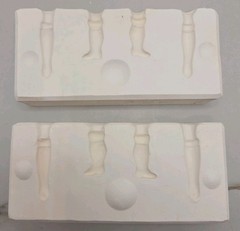 Vtg Bil-Mac Ceramic Slip Mold 224 Tiny Mini Doll 1.5″ Arms& 1.125″ Legs Small