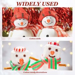 50Pcs Christmas Snowman Nose Findings for DIY Holiday Craft, 0.16 x 0.51in