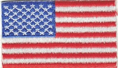 AMERICAN FLAG Iron On Patch 2 1/2″ USA Patriotic