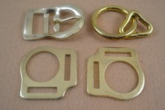 Halter Hardware Kit – 1″ – Brass Plated – 12 sets (B143)