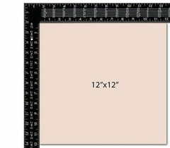ELW Natural Veg Tan Tooling Cowhide Leather Pre-Cut Piece 12″x12″ 8/9 oz (3.6mm)