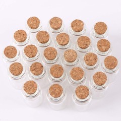 24pcs Mini Glass Bottles with Cork Stoppers 5ml DIY Art Crafts Storage Contai…