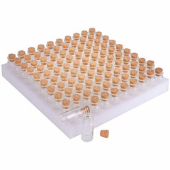 10ml Small Glass Bottles with Cork Stoppers,pack of 100 Vials Tiny Jars for D…