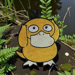 Psyduck Pokemon Embroidery Patch Multi Sizes 3″ – 6″