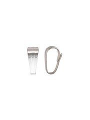 925 Sterling Silver 2.25×5.8mm Small Locket Bail 10pcs #5530-6