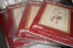 4, Stitchery Needle Treasures, Counted Cross Stitch Kits – See Description