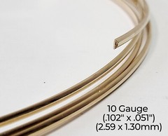 14/20 Yellow Gold-Filled Wire | Half Round | Dead Soft | 6-24 Gauge | 1-10 ft