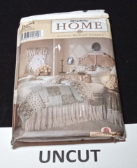 Simplicity Home Decor Pattern 8684 Bedroom Set Curtains Duvet Pillow Cover UNCUT