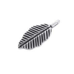 Hill Tribe 999 Silver Leaf Charms Feather Shaped Charm Findings – 81stgeneration