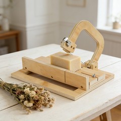 Natural Wood Color Soap Cutter, Manual Soap Cutter, Soap Cutting Tool 13.4*9.8in