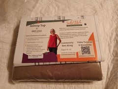 PTL Indie Stitch Kit-Helens Closet Ashton Top+3 Y Taupe Rayon/Nylon Knit Fabric