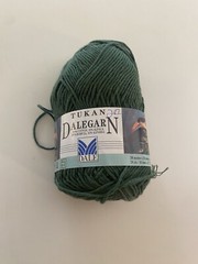 NEW Dale of Norway Tulan Dalegarn Green 90% Cotton 10% Alpaca Yarn 50 Grams